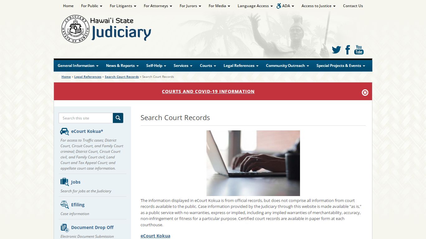 Judiciary | Search Court Records - Hawaii State Judiciary